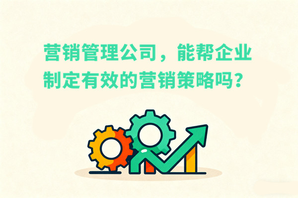營銷管理公司，能幫企業(yè)制定有效的營銷策略嗎？